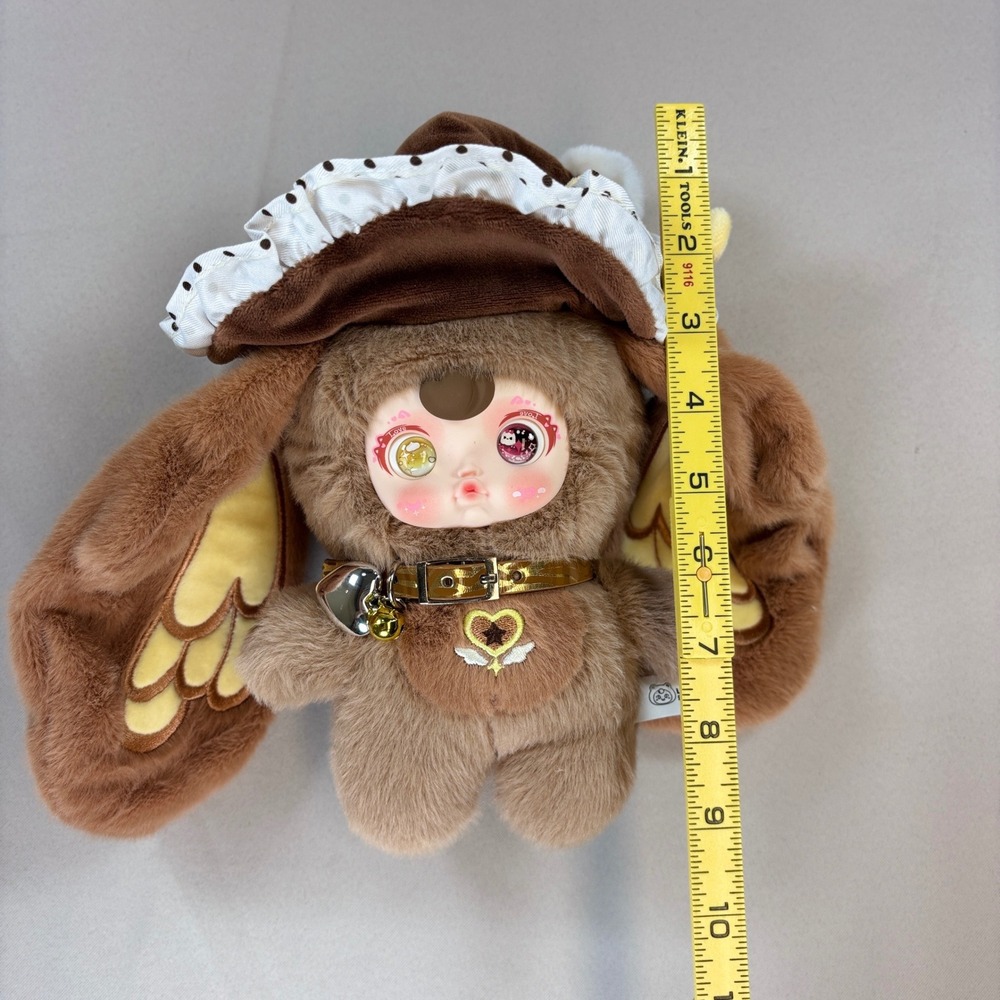 LEWA Culture Cute Anime Plush Charm Doll Pendant Brown Hat Keychain 9" Tall - Picture 11 of 12